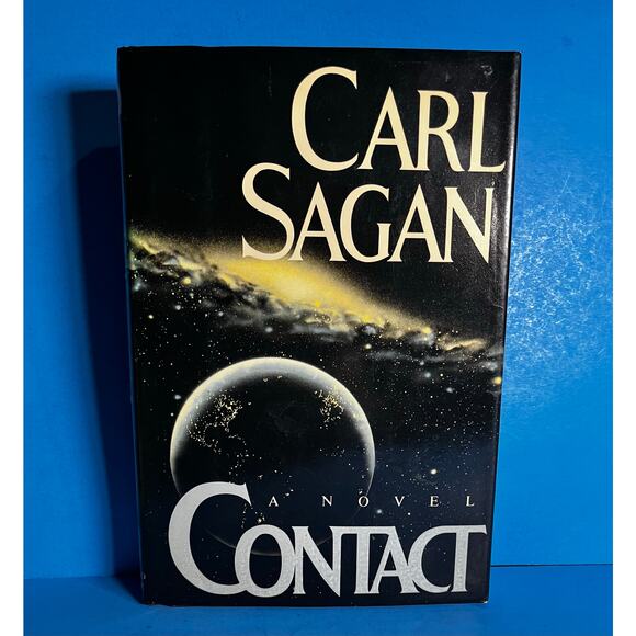 Contact by Carl Sagan First Edition Hardcover 1985 Simon & Schuster Sci-Fi - Picture 1 of 8